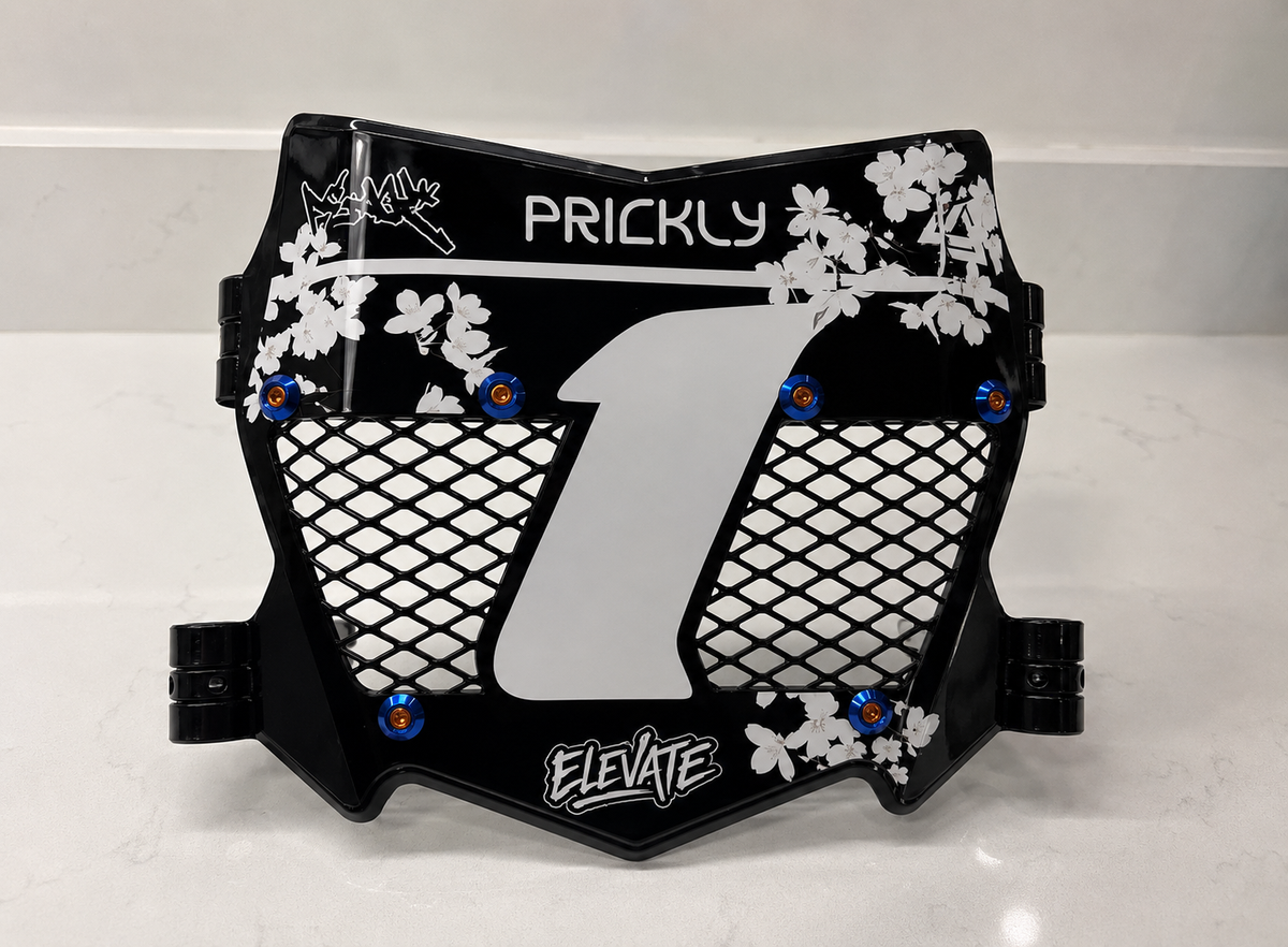 Cherry Blossom Vented Motocutz Plate